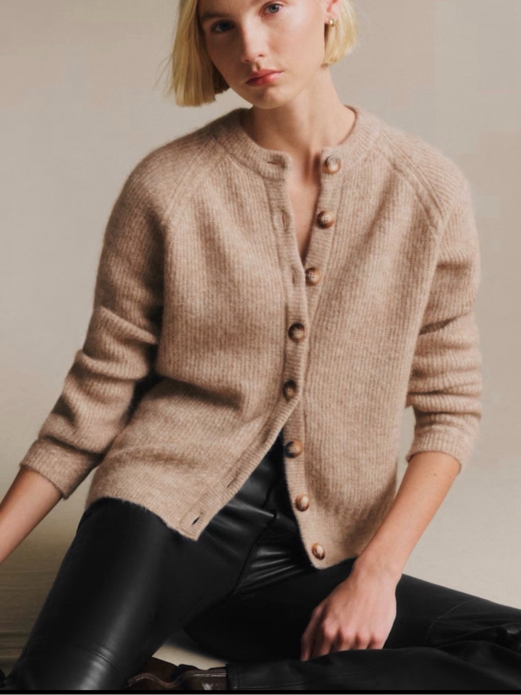 Szane Othello Cardigan Beige Size S